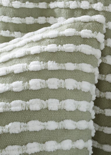 Catherine Lansfield Stab Stitch 43x43cm Cushion Sage Green