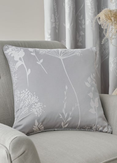 Catherine Lansfield Meadowsweet Floral Jacquard Cushion (45x45cm)