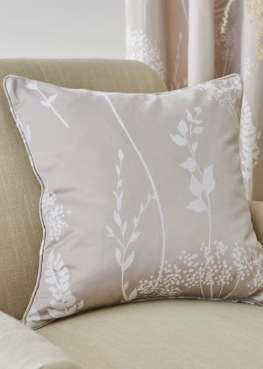 Catherine Lansfield Meadowsweet Floral Jacquard Cushion (45x45cm)