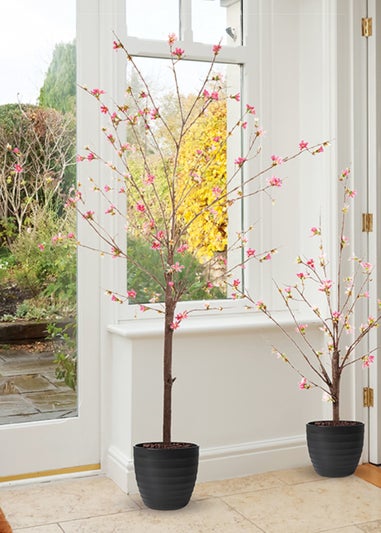Premier Decorations Artificial Peach Blossom Tree 95cm
