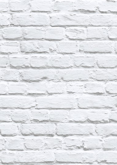 Muriva Painted Brick White Wallpaper