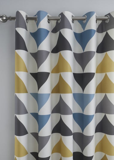 Fusion Brodrick Pair of Eyelet Curtains
