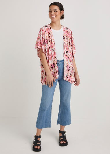 Light Wash Flared Distressed Jeans