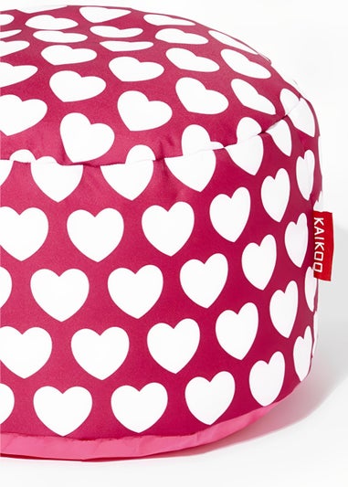 KAIKOO Pink Heart Beanbag