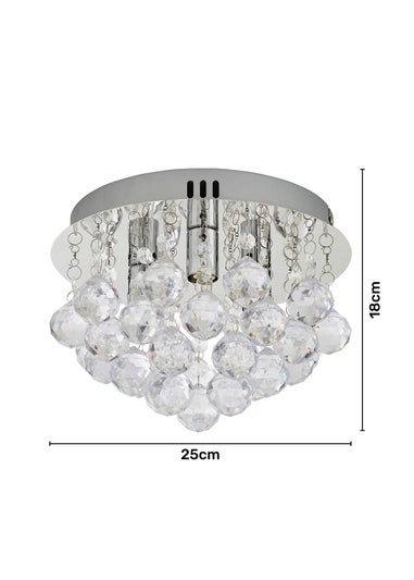 Inlight Saxby Flush Ceiling Light (16cm x 25cm)