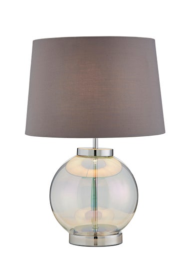 Inlight Iridescent Glass Base Table Lamp (45cm x 31cm)