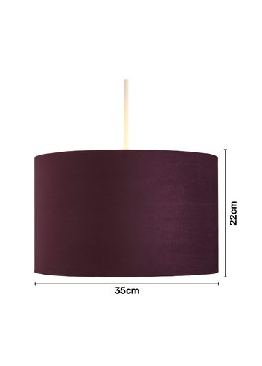 Inlight Velvet Drum Lamp Shade (35cm x 35cm x 22cm)