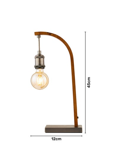 Inlight Hanging Bulb Table Lamp (45cm x 16cm x 12cm)