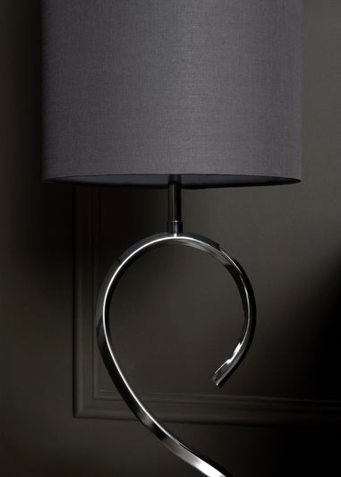 Inlight Sculpted Spiral Floor Lamp (125cm x 25cm x 25cm)