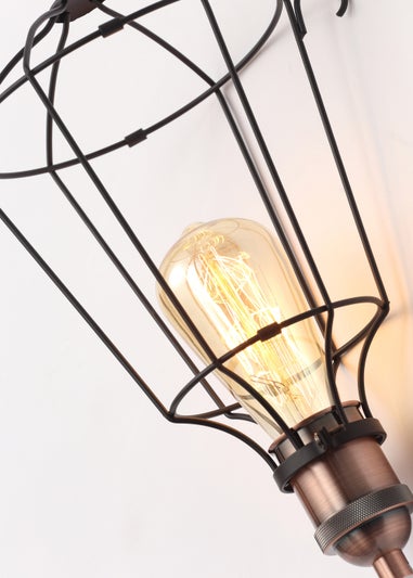 Inlight Callisto Caged Table Lamp (34cm x 20cm x 20cm)