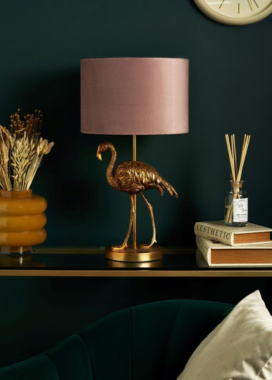 Inlight Gold Flamingo Table Lamp (56cm x 30cm x 30cm)