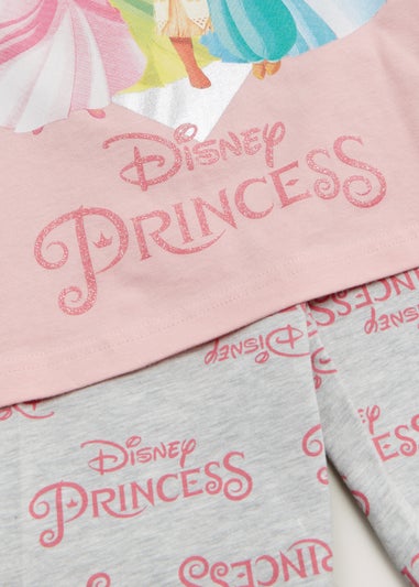 Kids Pink Disney Princess Cycling Short Pyjama Set (4-11yrs)