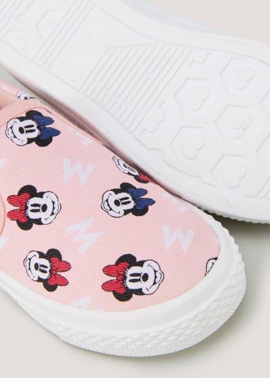 Kids Pink Disney Minnie Mouse Canvas Pumps (Younger 4-12)