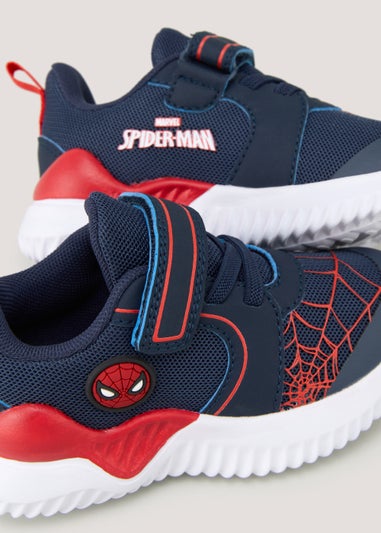 Kids Navy Spider-Man Trainers (Younger 4-12)