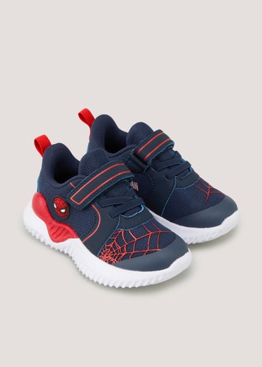 Kids Navy Spider-Man Trainers (Younger 4-12)