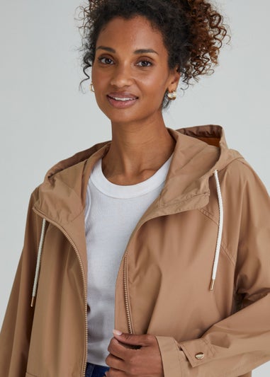 Beige Parka Coat