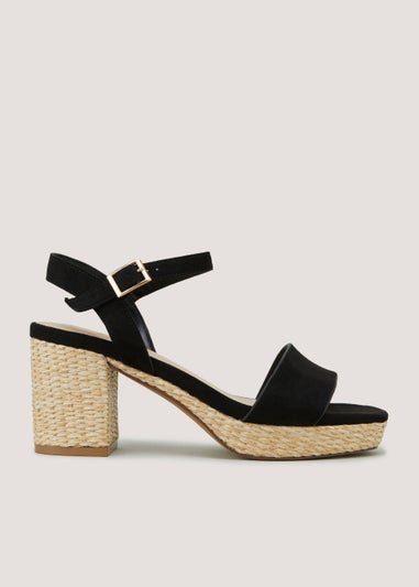 Black Platform Sandals