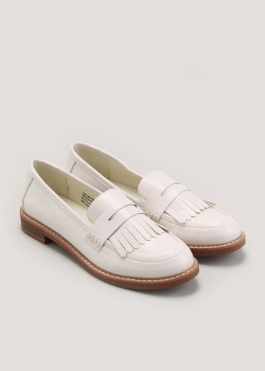 White Tassel Loafers