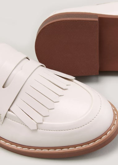 White Tassel Loafers