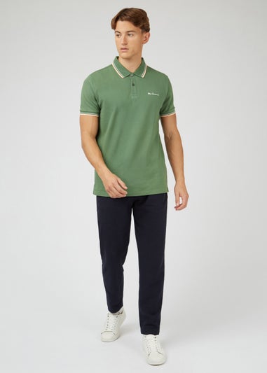Ben Sherman Green Tipped Polo Shirt