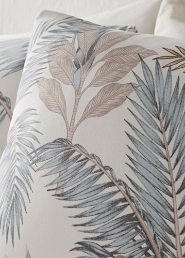 Natural Palm Leaf Print Duvet Cover