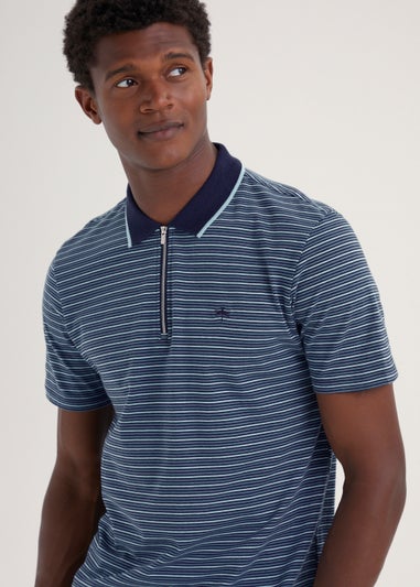 Navy Stripe Polo Shirt