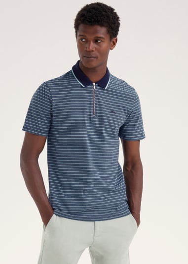 Navy Stripe Polo Shirt