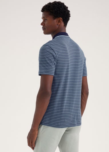 Navy Stripe Polo Shirt