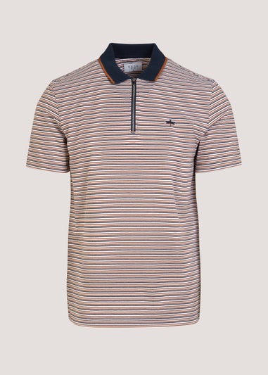 Orange Stripe Polo Shirt