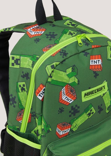 Kids Green Minecraft School Backpack