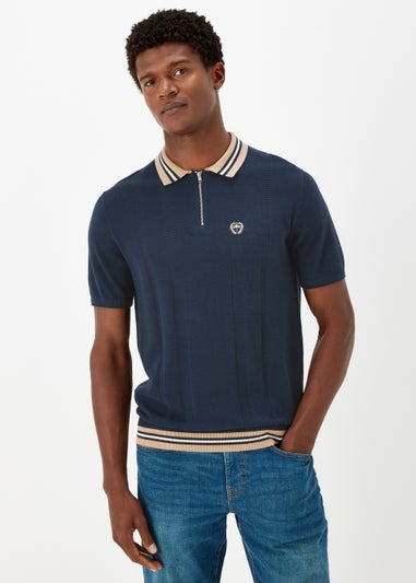 Navy Tipped Polo Shirt