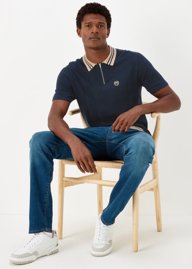 Navy Tipped Polo Shirt