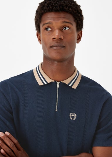 Navy Tipped Polo Shirt