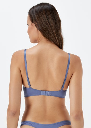 Blue Lace Longline Bra