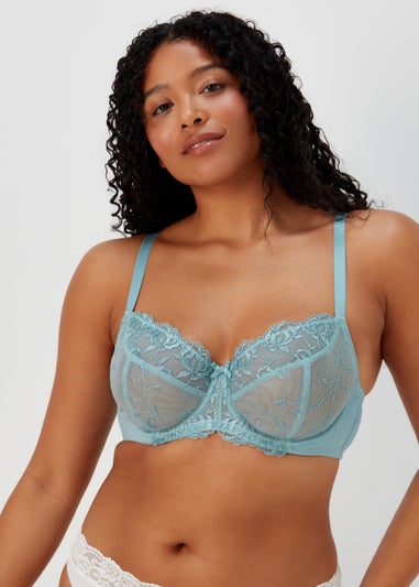 2 Pack DD+ Embroidered Bras - Matalan