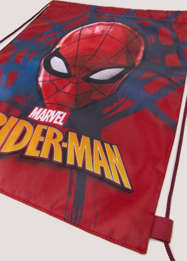 Kids Red Marvel Spider-Man School Pump Bag