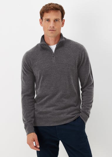 Charcoal Soft Touch 1/4 Zip Sweatshirt