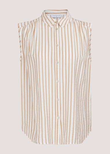 Stone Stripe Sleeveless Shirt