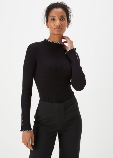 Et Vous Black Knitted Jumper