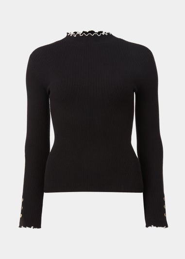 Et Vous Black Knitted Jumper