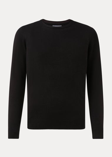 Black Soft Touch Crewneck Jumper