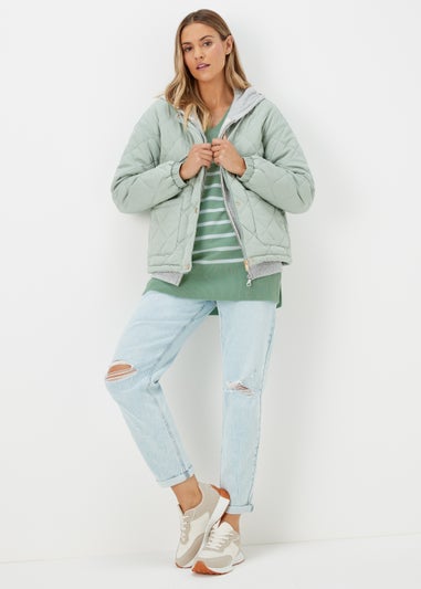 Green Stripe Soft Touch Jumper