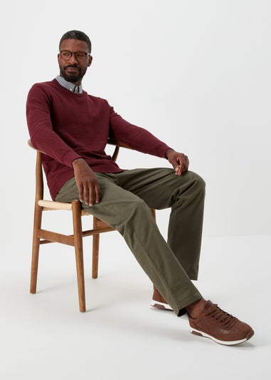 Lincoln Burgundy Mock Shirt Jumper