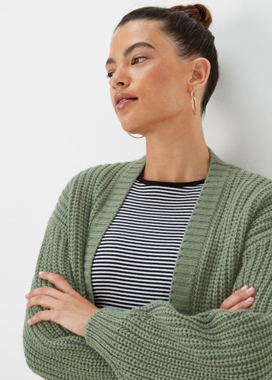 Green Acrylic Cardigan