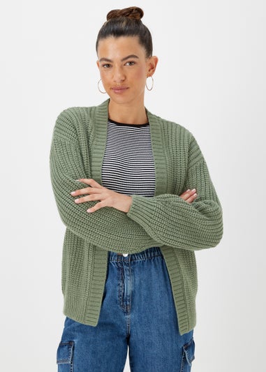 Green Acrylic Cardigan