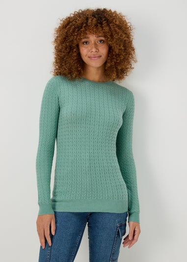 Green Baby Cable Jumper