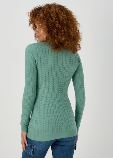 Green Baby Cable Jumper