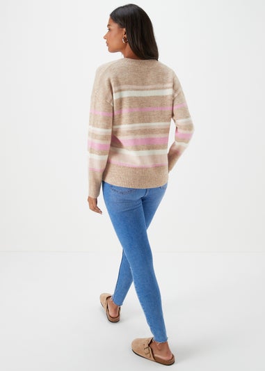 Multicoloured V Neck Jumper