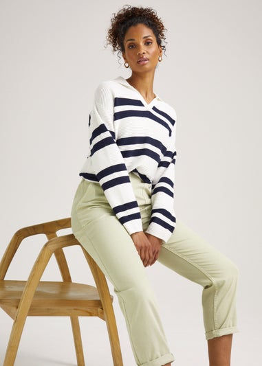 Khaki Relaxed Fit Utility Trousers