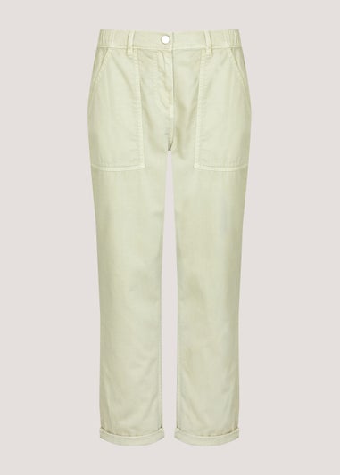 Khaki Relaxed Fit Utility Trousers